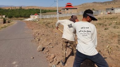 رفع تشنگی روستای کاکوهستان الموت غربی توسط بسیج سازندگی قزوین