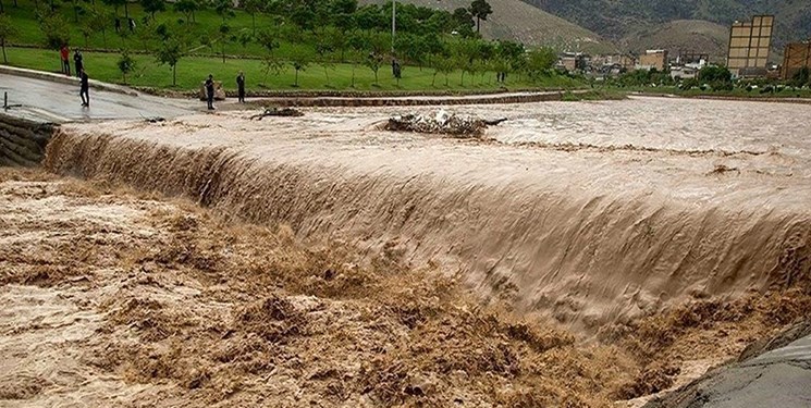 سیل در جیرفت کرمان