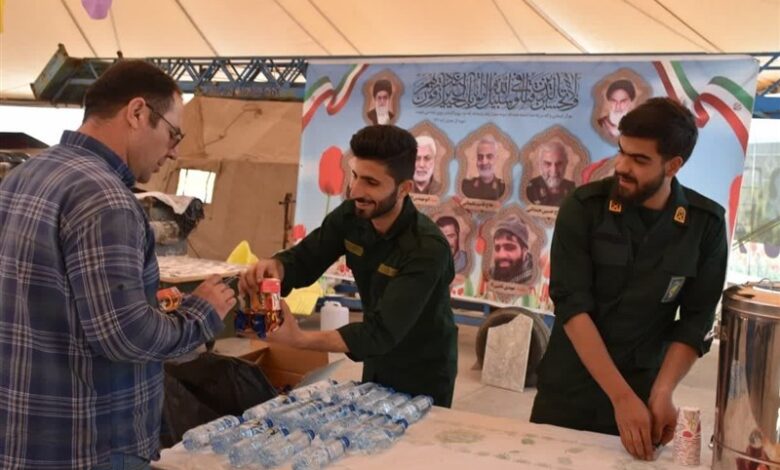 برپایی ۱۰ موکب اوقاف کرمانشاه از کنگاور تا کربلا