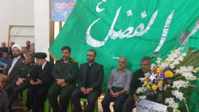 برگزاری مراسم یادبود بسیجی حافظ امنیت «حامد لزرغلامی» در تنکابن