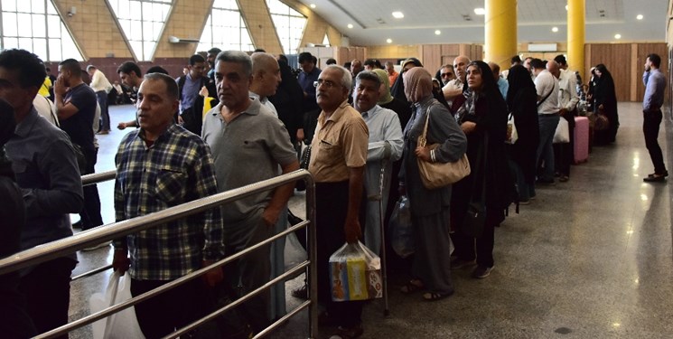 تردد روان و بدون مشکل زائران در مرز شلمچه