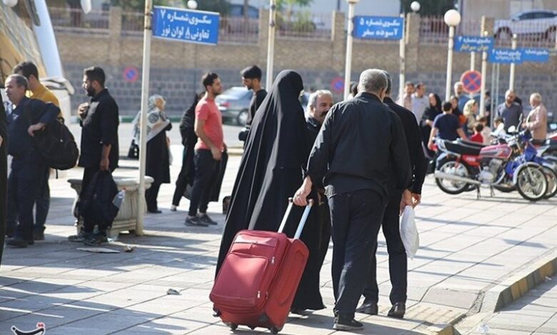 جابه‌جایی زائران اربعین در زنجان آغاز شد