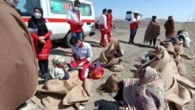 امدادرسانی به زائران پاکستانی در جاده نیشابور به مشهد