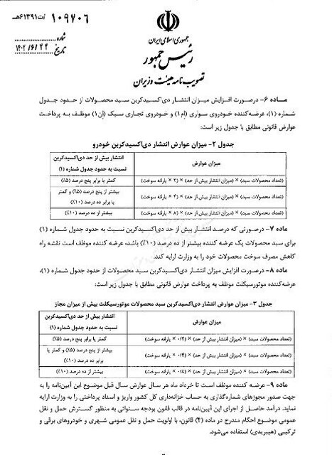 جریمه زیست محیطی برای خودروسازن متخلف