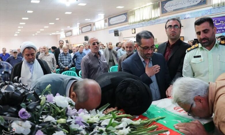 مراسم وداع با پیکر جانباز شهید “سیدهاشمی” برگزار شد + تصویر