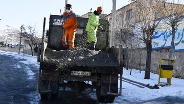 پیش‌بینی ۷۰۰ تن شن و نمک برای یخ‌زدایی معابر شهرکرد در فصل سرما