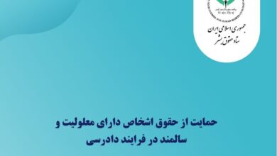 گزارش ستاد حقوق بشر درباره دستورالعمل حمایت از حقوق معلولین و سالمندان در فرایند دادرسی