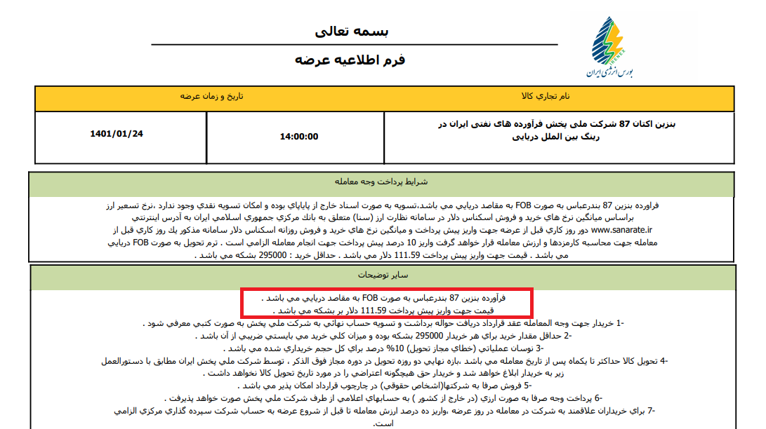 آدرس غلط تکراری، این بار تخفیف 60 درصدی بنزین ایران