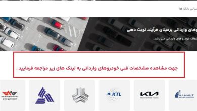 آغاز فروش خودروهای وارداتی از فردا/ قیمت ۶ خودرو اعلام شد