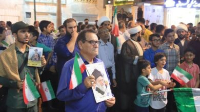 فیلم| جشن مردمی طوفان الاقصی در بندرعباس