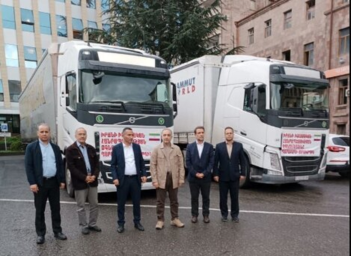 محموله کمکهای انساندوستانه ایران وارد ارمنستان شد