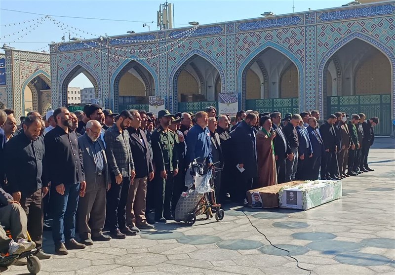 پیکر جانباز ۷۰ درصد در مشهد تشییع شد + عکس