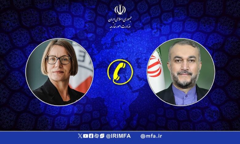 گفت‌وگوی تلفنی وزیر امور خارجه کشورمان با رئیس صلیب سرخ جهانی