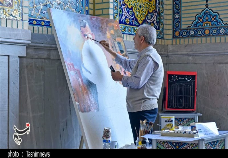 آغاز رویداد هنری «من‌القدس الی‌القدس» در حرم مطهر رضوی + تصویر