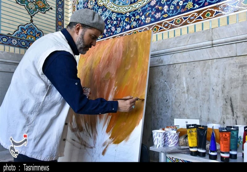 آغاز رویداد هنری «من‌القدس الی‌القدس» در حرم مطهر رضوی + تصویر