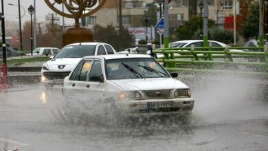 بارش ۴۴ میلی‌متری باران در همدان/ امشب دمای هوا به منفی ۵ درجه می‌رسد