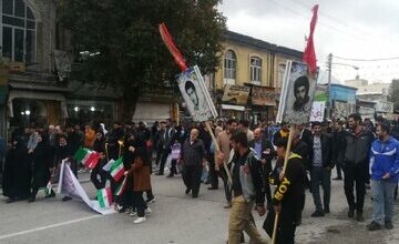 راهپیمایی «١٣ آبان ماه» با حضور پرشور مردم کرمانشاه برگزار شد