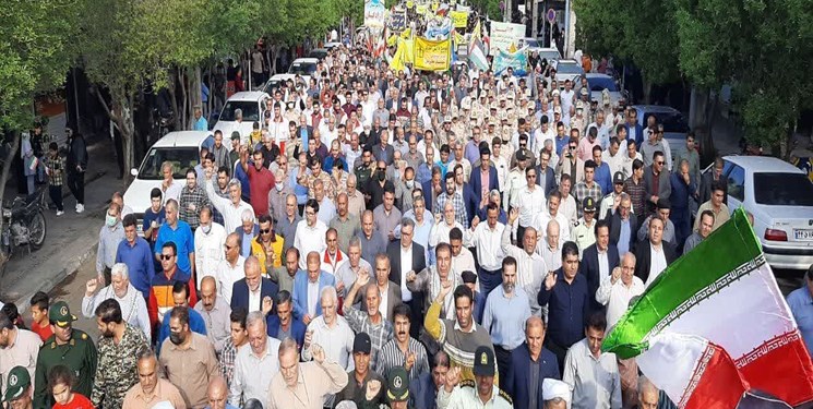 راهپیمایی ۱۳ آبان و روایتی از حضور اقشار مردم ایلام