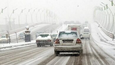 معابر تهران چهارشنبه یخ می‌زند