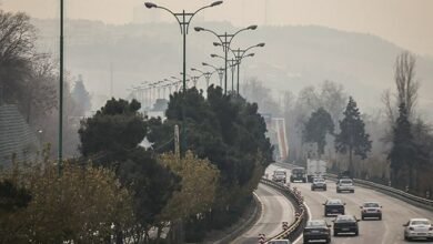 کیفیت هوای تهران در وضعیت نارنجی