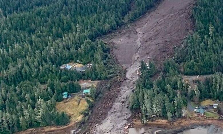 ۳ کشته بر اثر رانش زمین در آلاسکا