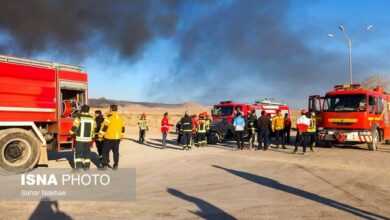 آماده‌باش کامل تیم بالگردی اطفا حریق ارتش