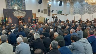 اجتماع عزاداران فاطمی در حرم سیدالکریم