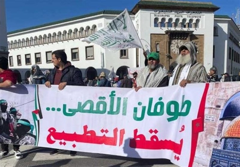 اعلام همبستگی مردم تونس و مغرب با مردم غزه