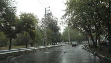 باد و باران در راه تهران