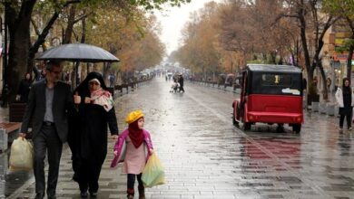 باران در نیمه جنوبی کشور و آلودگی هوای کلان‌شهرها از 11 دی