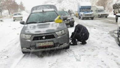 تردد در جاده‌های کوهستانی گلستان با زنجیرچرخ ممکن است