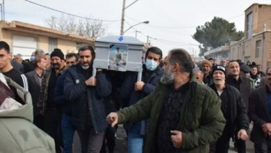 خاکسپاری جان‌باختگان حادثه مرکز انتقال نفت لرستان درروستای زیادآباد میمه