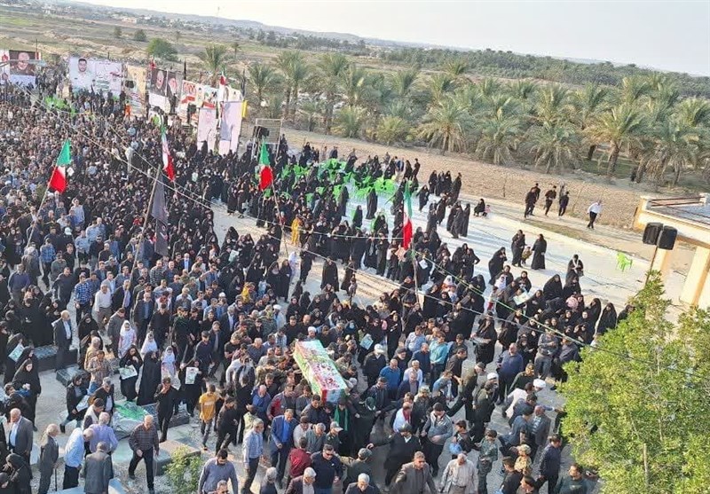 سنگ تمام همشهریان برای شهید "علی دشت‌بوری‌"/ پیکر شهید مدافع امنیت ‌در زادگاهش آرام گرفت + فیلم