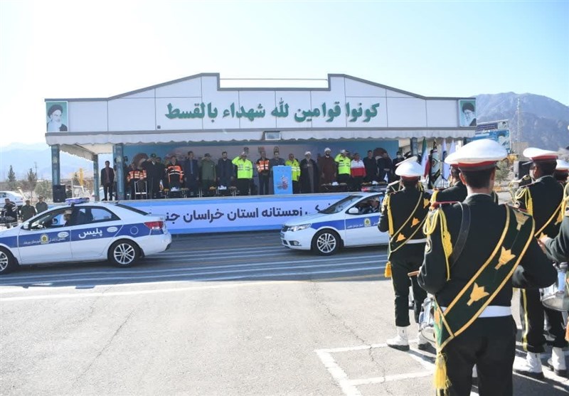 طرح رزمایش زمستانی پلیس راه در خراسان جنوبی آغاز شد + تصویر