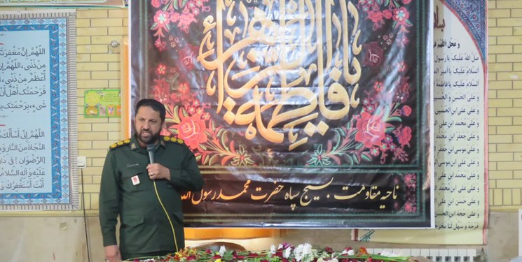 وداع با شهید گمنام در سپاه ناحیه محمد رسول الله شیراز همزمان با ایام فاطمیه