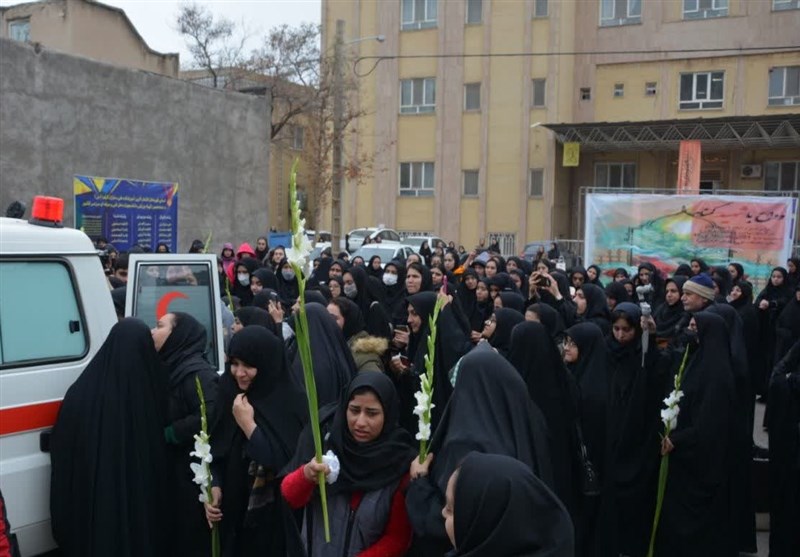 وداع با پیکر مطهر شهید گمنام در منطقه پدافند هوایی شمال شرق + تصاویر