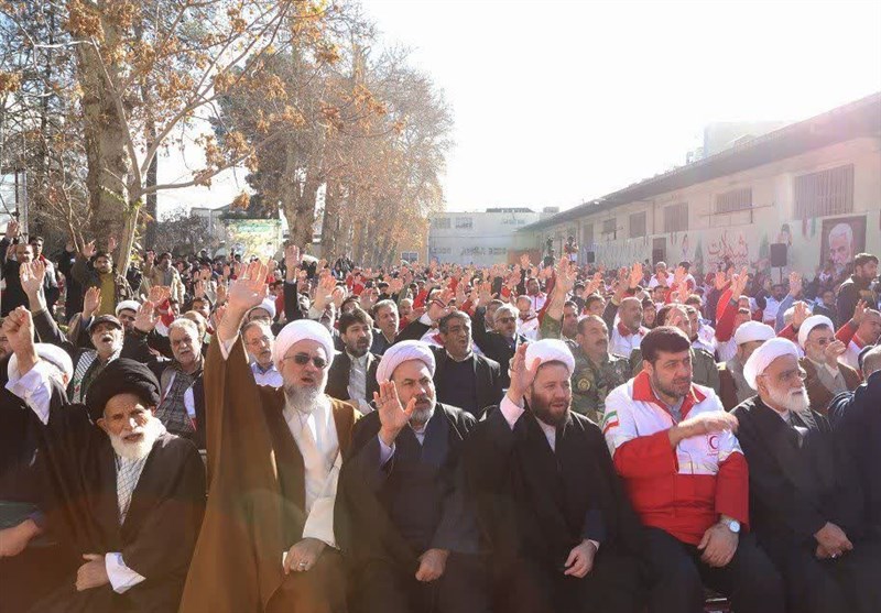 پیکر مطهر شهید گمنام در مشهد به خاک سپرده شد + تصاویر