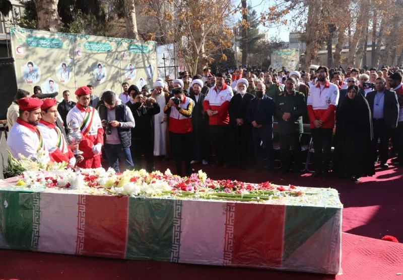 پیکر مطهر شهید گمنام در مشهد به خاک سپرده شد + تصاویر