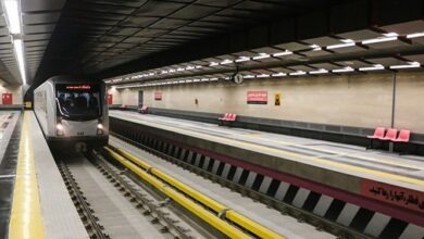 اختلال در تردد خط ۳ مترو تهران به سمت آزادگان