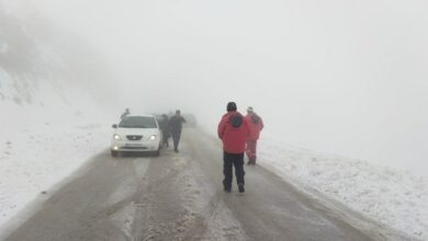 امدادرسانی به ۱۲۰۰ مسافر گرفتار در برف و کولاک جاده اهر – تبریز