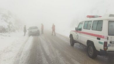 امدادرسانی به ۵۶ نفر گرفتار شده در برف و کولاک جاده تکاب-شاهین‌دژ