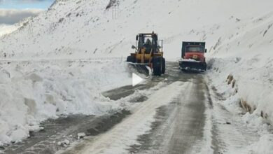 انجام بیش از ۱۵۰۰ کیلومتر برفروبی در جاده‌های کردستان