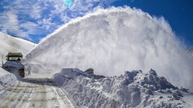 بارش 150 سانتی‌متری برف در گردنه ژالانه سروآباد