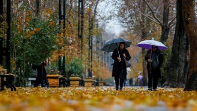 بارش در راه آسمان مازندران