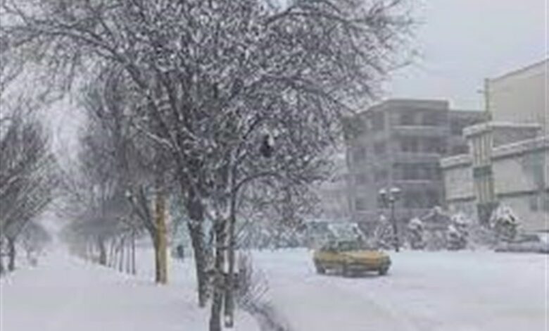 _بارش_ _برف_ _اردبیل_ _را_ _سفیدپوش_ _کرد_ + _فیلم_