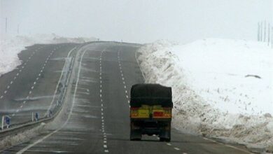 تردد در محور‌های کوهستانی استان گلستان تنها با زنجیرچرخ امکان‌پذیر است