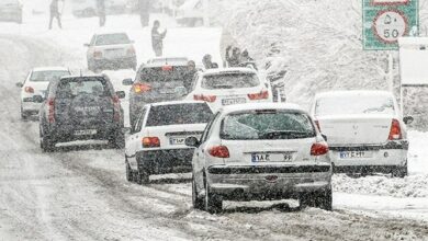 رانندگان در محورهای کوهستانی مازندران با تجهیزات زمستانی سفر کنند