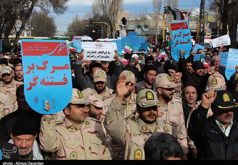 راهپیمایی اردبیلی‌ها در محکومیت ‌انفجار تروریستی کرمان + تصاویر