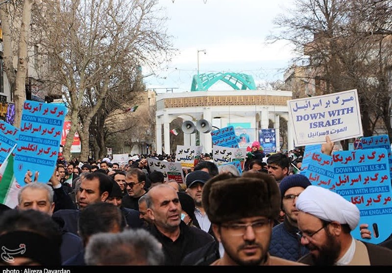 راهپیمایی اردبیلی‌ها در محکومیت ‌انفجار تروریستی کرمان + تصاویر