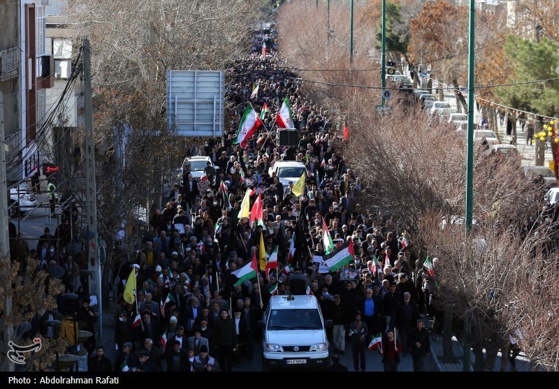 راهپیمایی همدانی‌ها در محکومیت حمله تروریستی کرمان + تصاویر